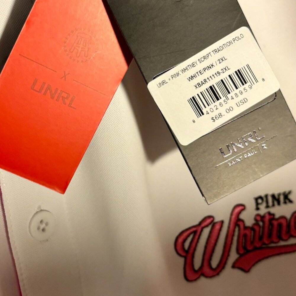 Barstool x UNRL x Pink Whitney Traditional Golf Polo - Picture 4 of 4